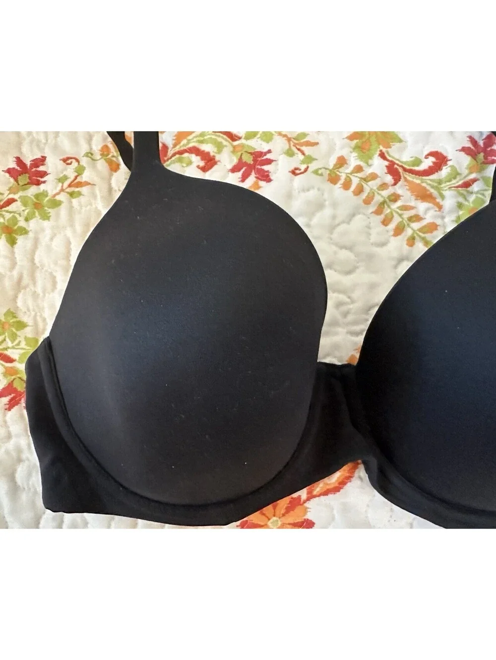 Soma Embraceable Perfect Coverage Underwire Black Bra 36DD EUC.
